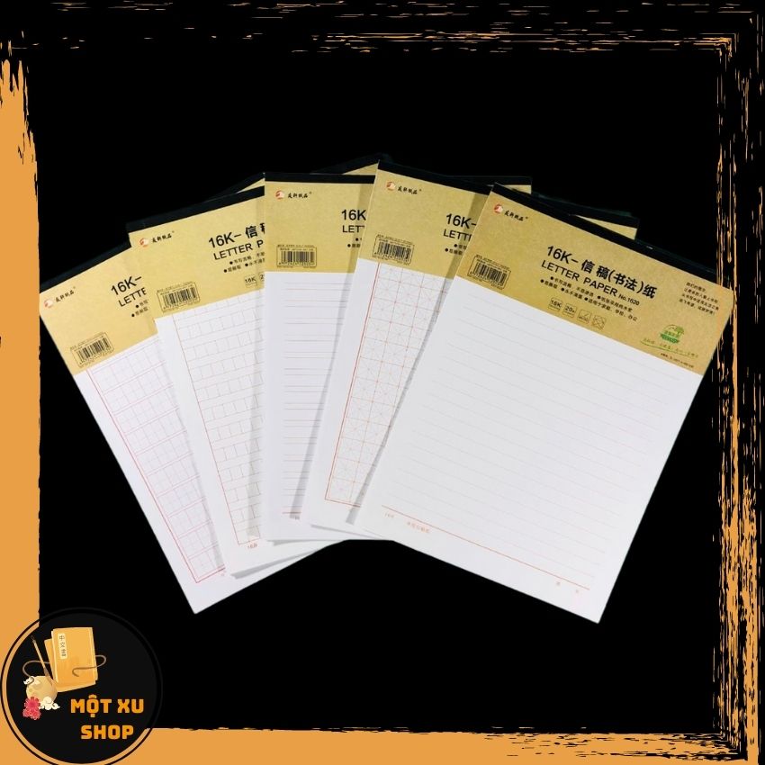 【FREESHIP】【HCM】VỞ luyện tiếng hán, Tập giấy luyện viết chữ Tiếng Trung, Hàn, Nhật Giá Rẻ nhiều loại ô khổ A4 giá rẻ motxushop MX01