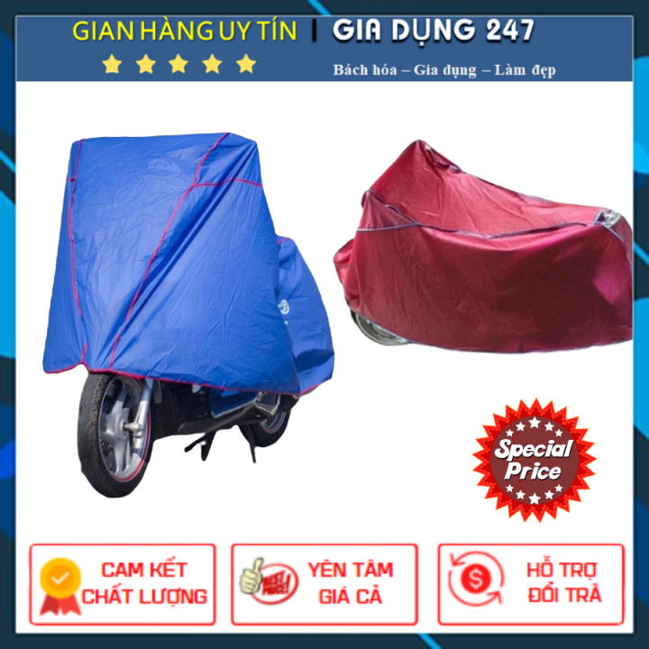 Bạt phủ xe máy che nắng che mưa loại dày bền đẹp
