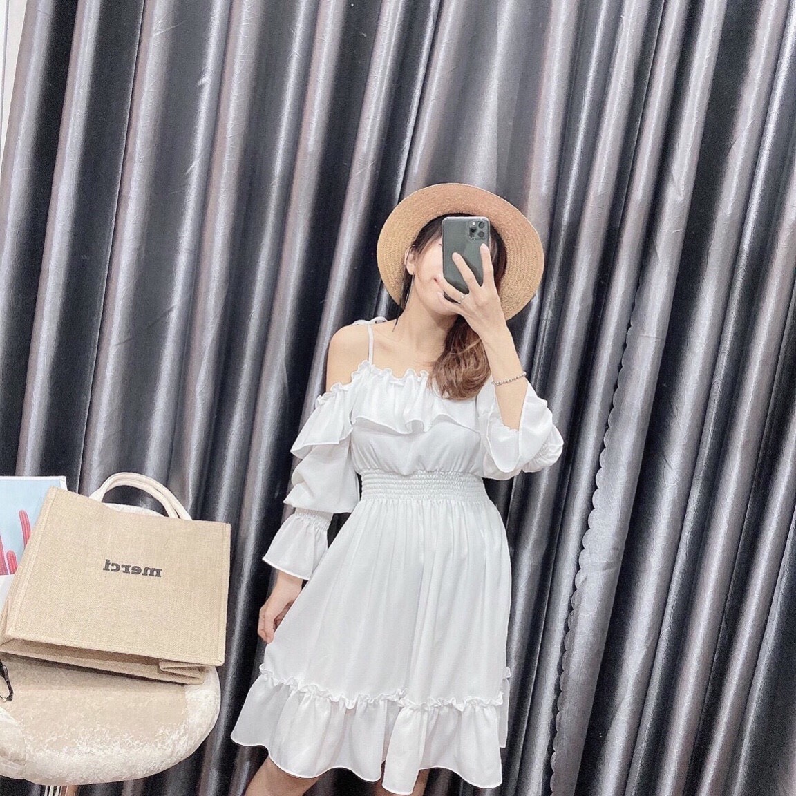 [HCM]Váy đầm trắng nữ điệu đà đi tiệc đi chơi dễ thương