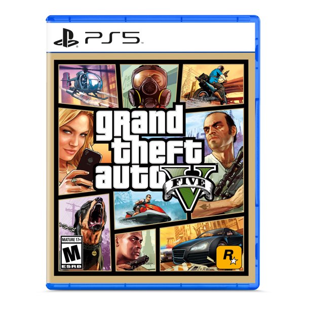 Đĩa game ps5 - grand theft auto v hệ us