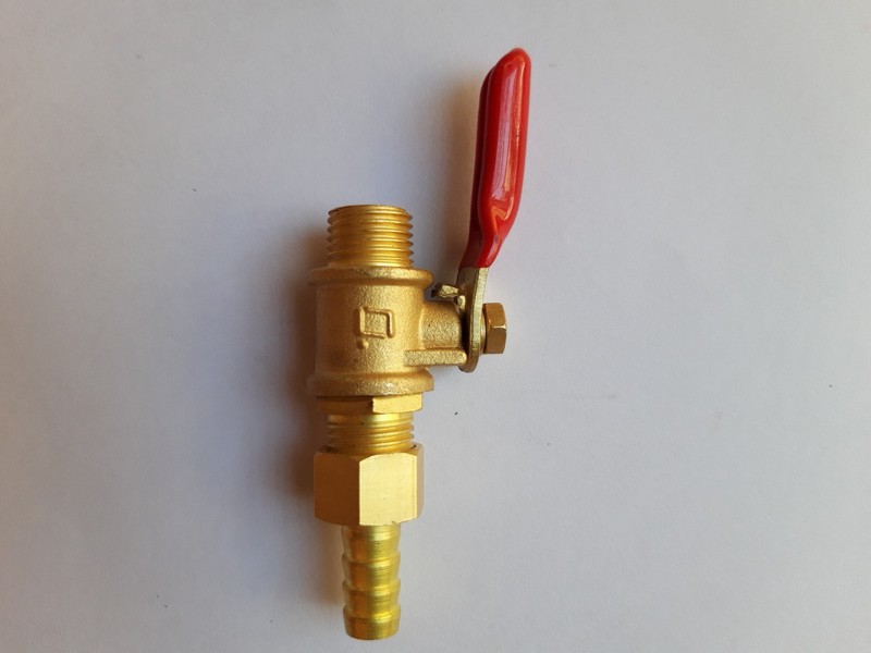 van khóa khí nước đồng thau ren ngoài 13mm