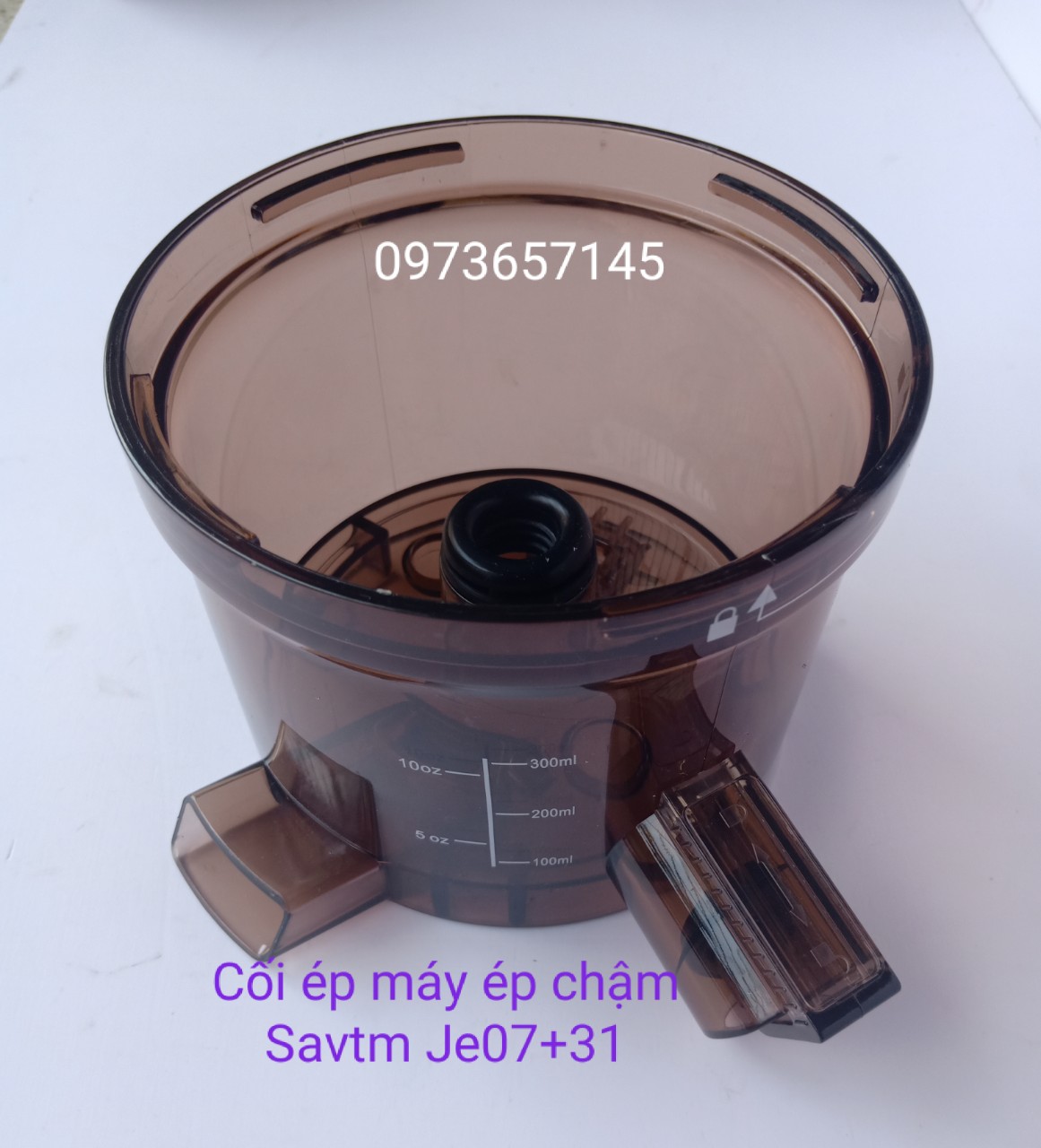 Khay chứa nước ép 2 vòi máy ép chậm SAVTM JE07 JE31 300ml