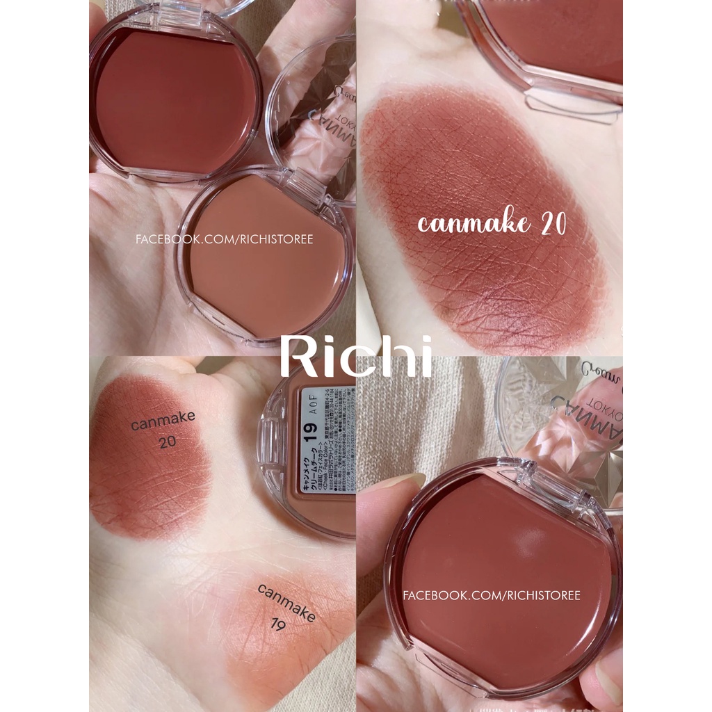 Má hồng canmake cream cheek 16 17 19