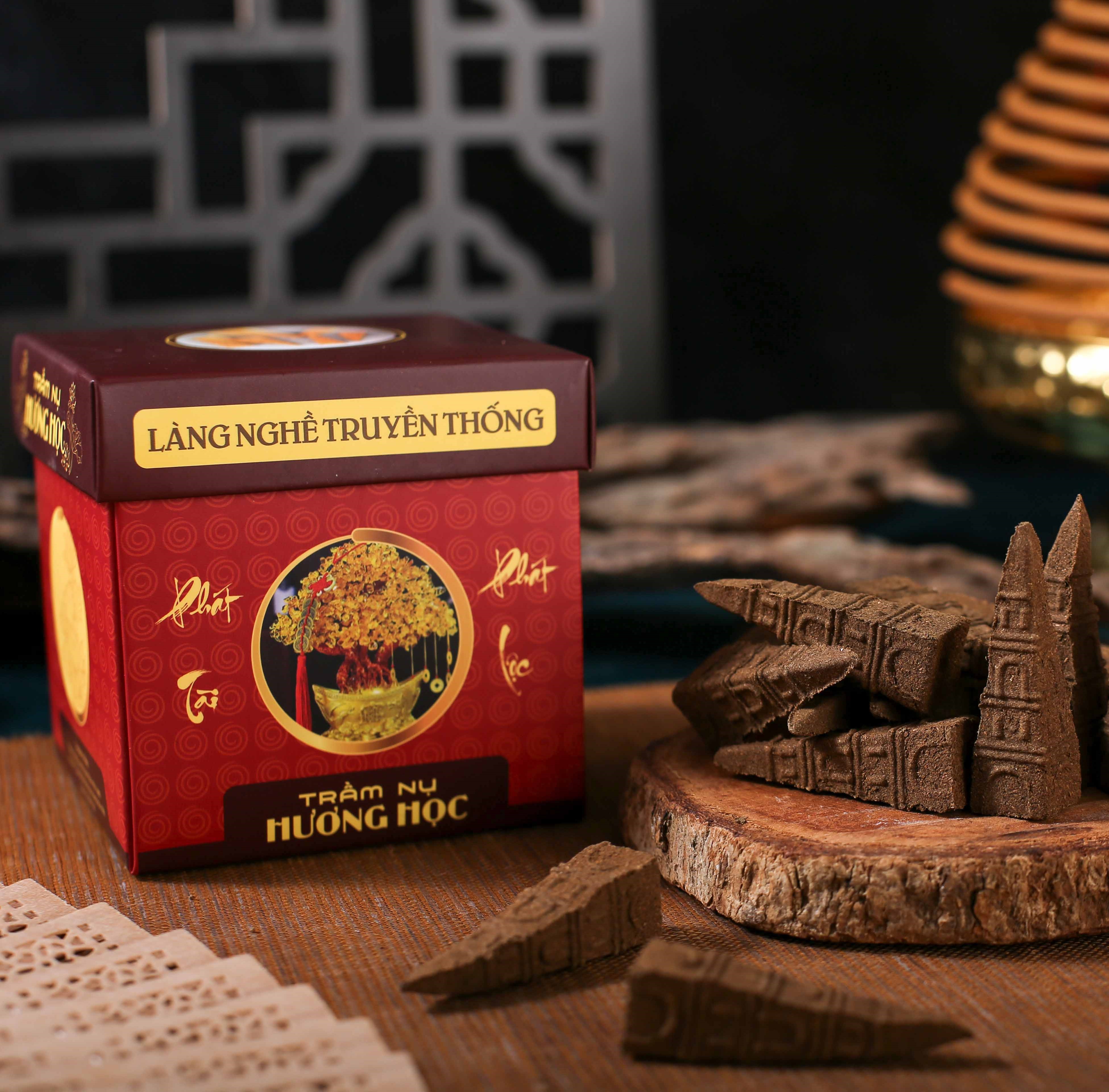 Nụ Trầm Hương Thảo Mộc Sạch 40 nụ tháp/ hộp giá tại xưởng