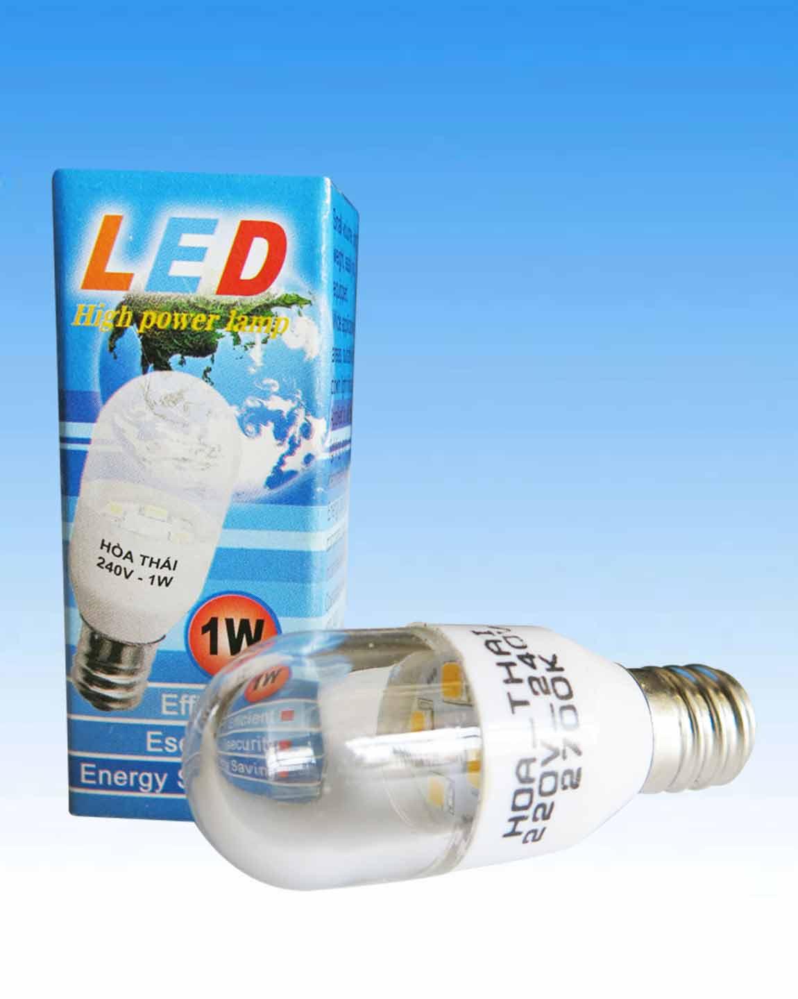 [Combo] 2 bóng led tủ lạnh bóng bí led bóng đèn máy may led 1W cao cấp Hòa Thái - Điện Việt