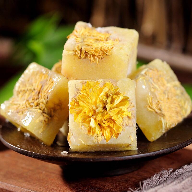 [HCM]VIÊN TRÀ HOA CÚC ĐƯỜNG PHÈN MẬT ONG TÚI 500G