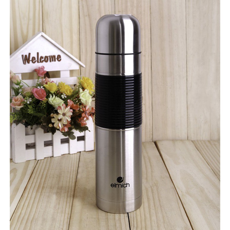 Bình giữ nhiệt ELMICH INOX 304 500ML, bình nước du lịch, bình nước inox chống gỉ, chất liệu an toàn cho người dùng