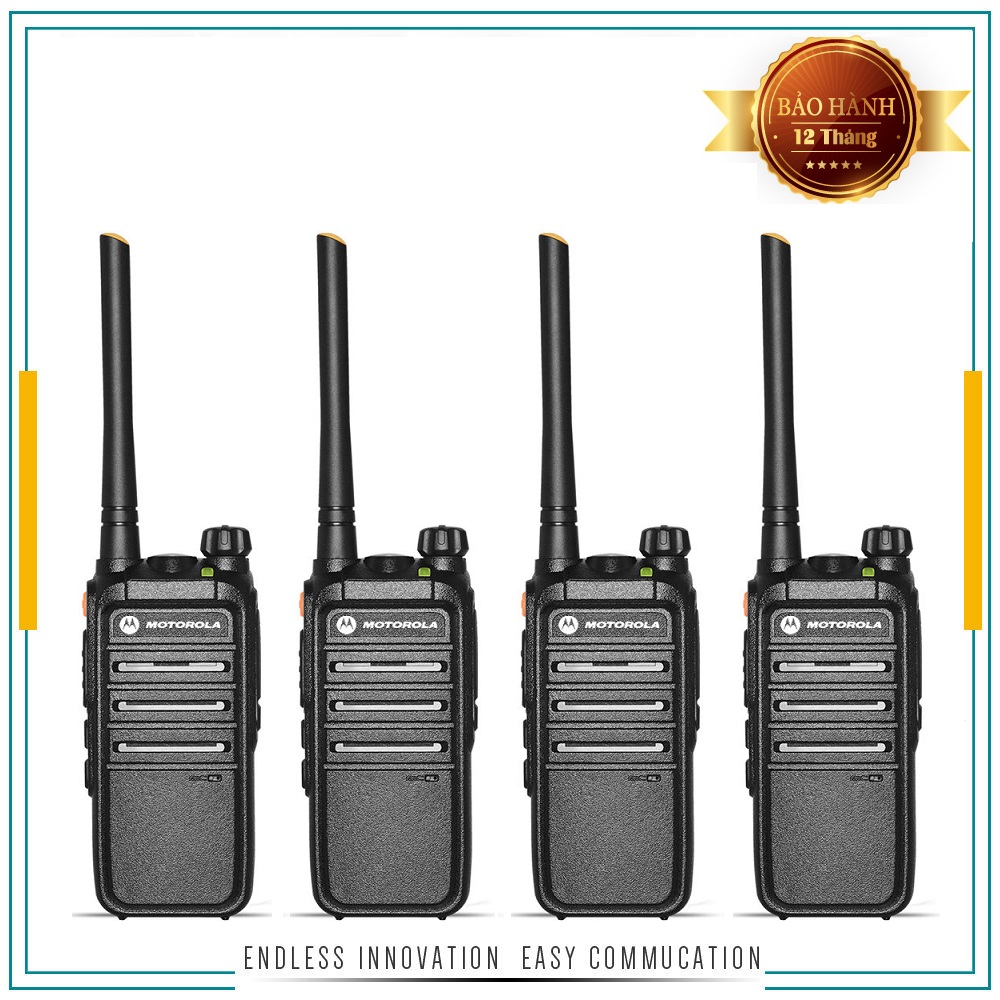 Bộ 4 máy bộ đàm motorola cp318 - siêu bền cự ly 1km nội thành