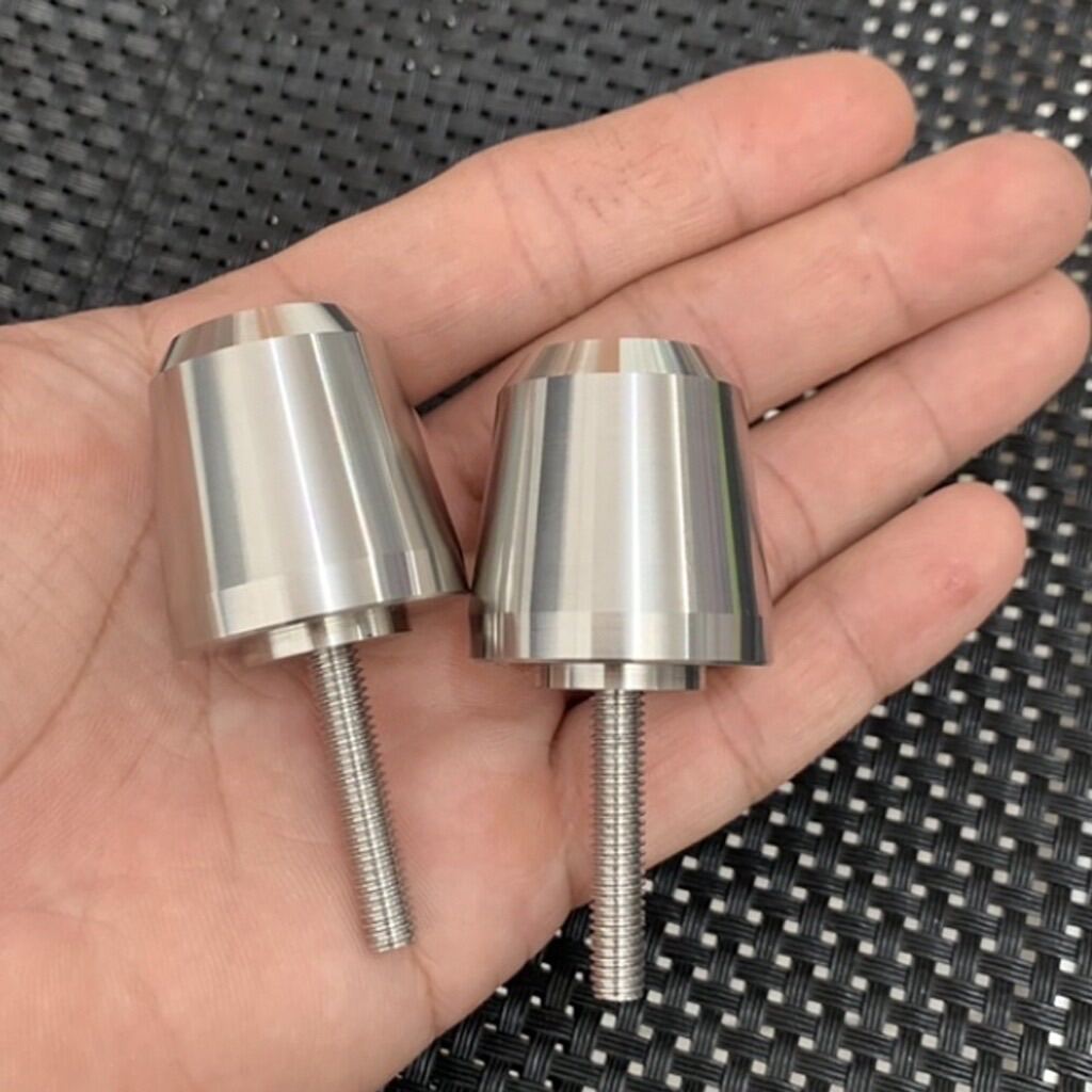 Cặp Gù inox chống rần rung Tay Lái Kèm cục nhôm Đóng gù