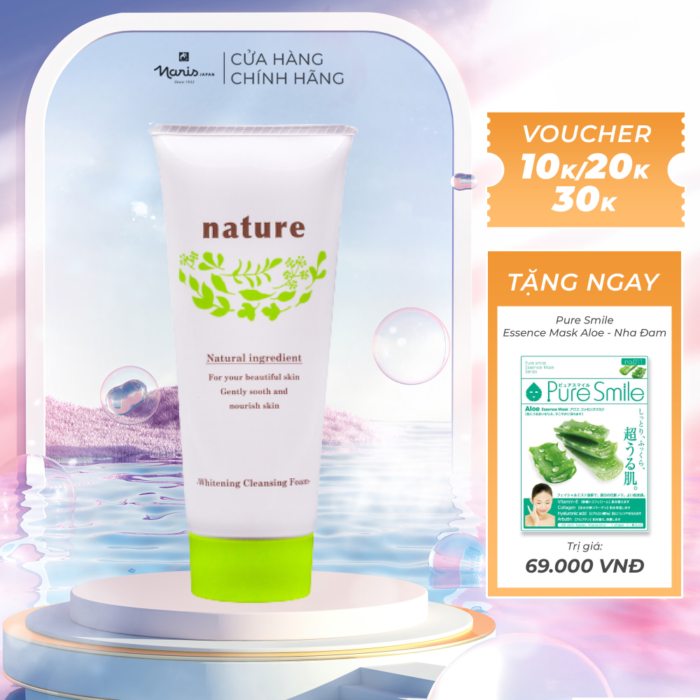 Sữa rửa mặt Naris Nature Whitening