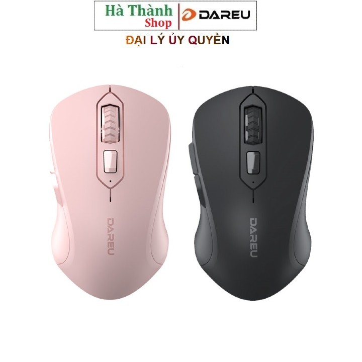 Chuột không dây Dareu LM115G Đen / Hồng / Trắng