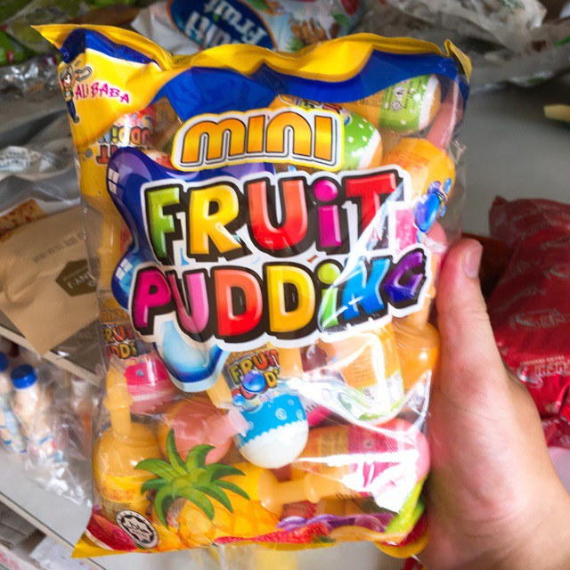 Thạch Hút Minion Fruit Pudding Malaysia 840g
