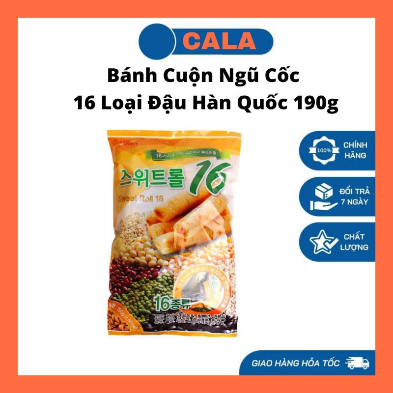 Bánh Cuộn Ngũ Cốc 16 Loại Đậu Hàn Quốc 190g