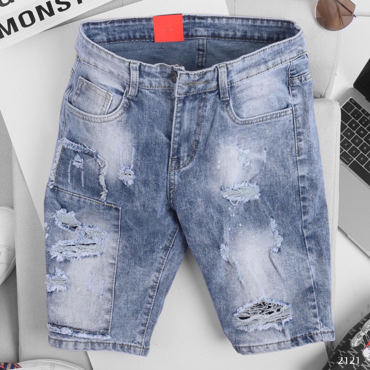Quần short nam quần sọt nam quần sort nam quần short jean nam rách hàn quốc quần short jean nam rách kiểu quần short jean nam vải jean co giãn thời trang miafashion – qsjnmia011