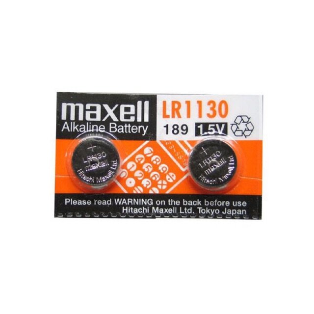 Combo 4 viên pin lr1130 ag10 189 maxell chính hãng