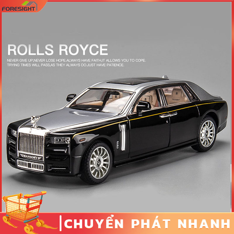 Mô hình xe ô tô Rolls Royce Phantom VIII tỷ lệ 1:24 bằng kim loại fo