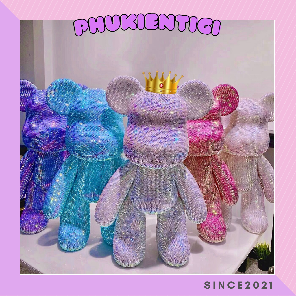 Gấu đính đá - Bearbrick đính đá siêu xinh