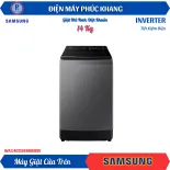 Điện Máy Phúc Khang x Samsung | Máy Giặt Samsung Inverter 14 Kg WA14CG5886BDSV - Máy Giặt Cửa Trên Ecobubble™ với Giặt Hơi Nước Diệt Khuẩn