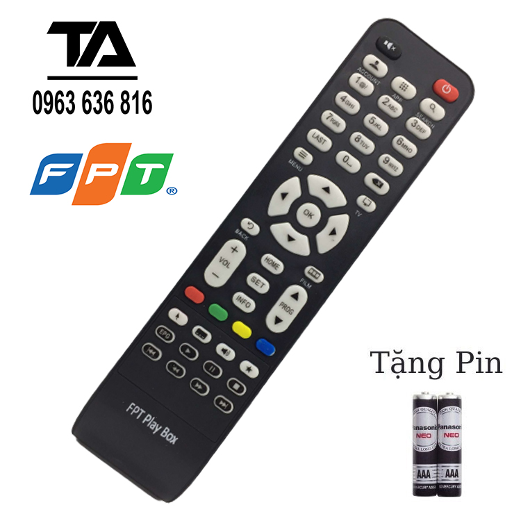 Remote điều khiển đầu thu fpt play box 2017 - chính hãng