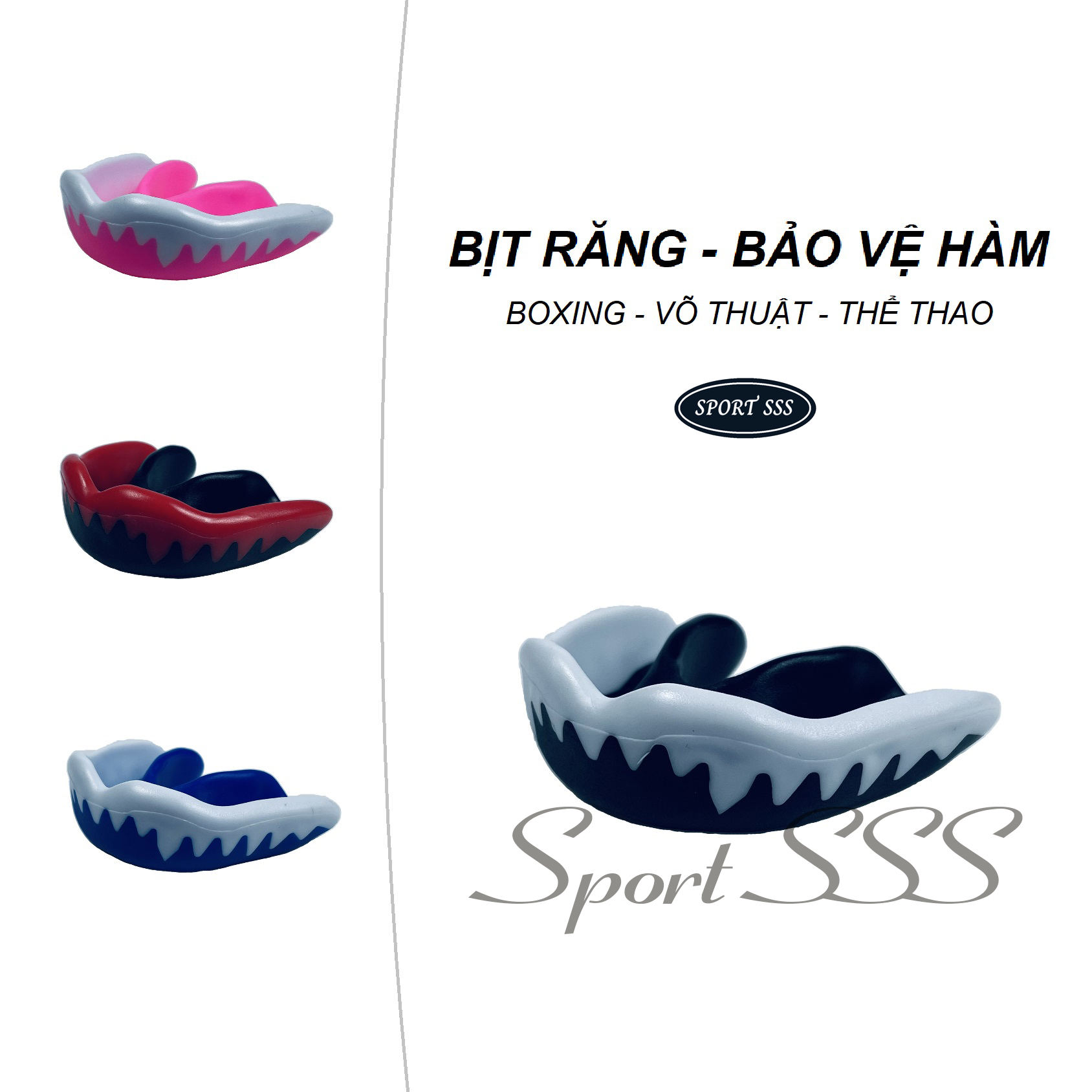 Bịt răng - bảo vệ hàm boxing - võ thuật - thể thao - dracula - cao cấp - nhiều màu sắc
