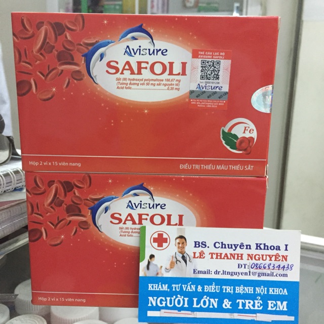 [HCM](toa bác sĩ) AVISURE SAFOLI viên sắt chuyên biệt dành cho mẹ bầu