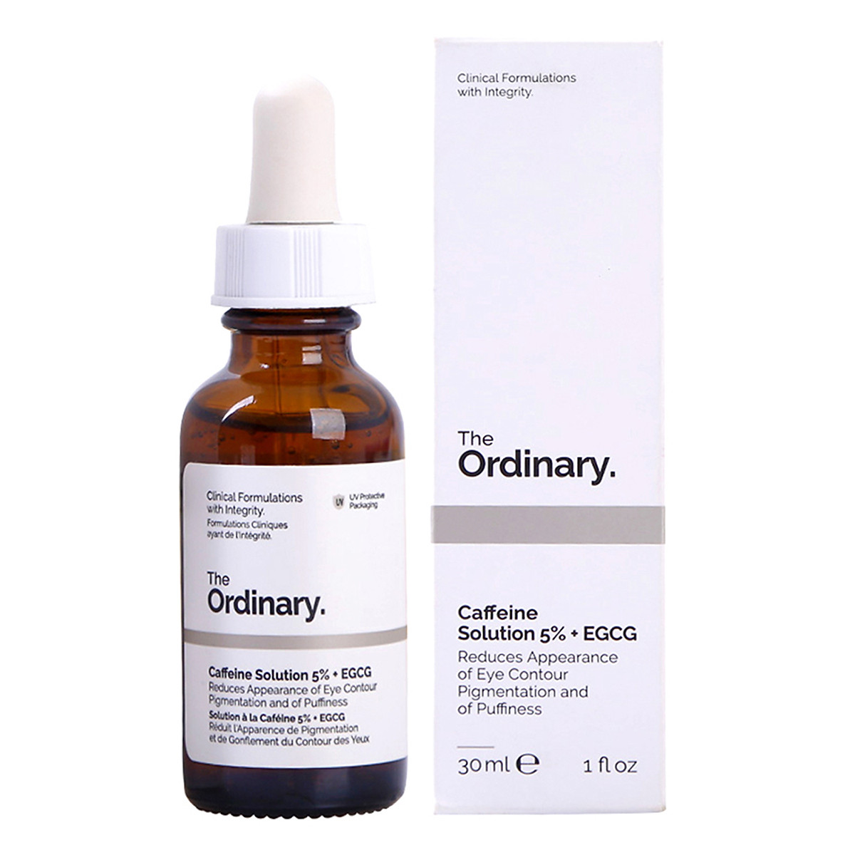 Serum giảm quầng thâm và bọng mắt chống nhăn The Ordinary Caffein Solution 5% + EGCG 30ml bill Mỹ