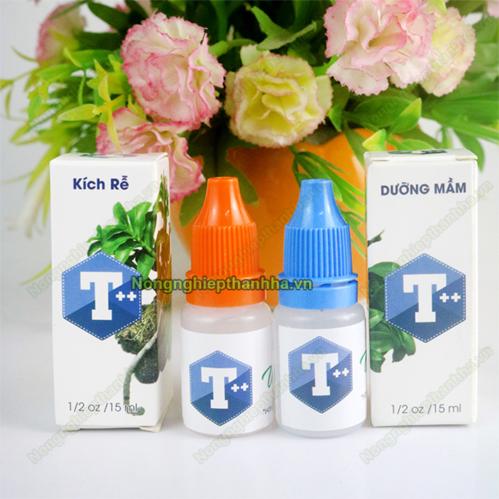 Bộ kích rễ kích mầm dưỡng chất T++ cho hoa lan - Bộ 2 lọ