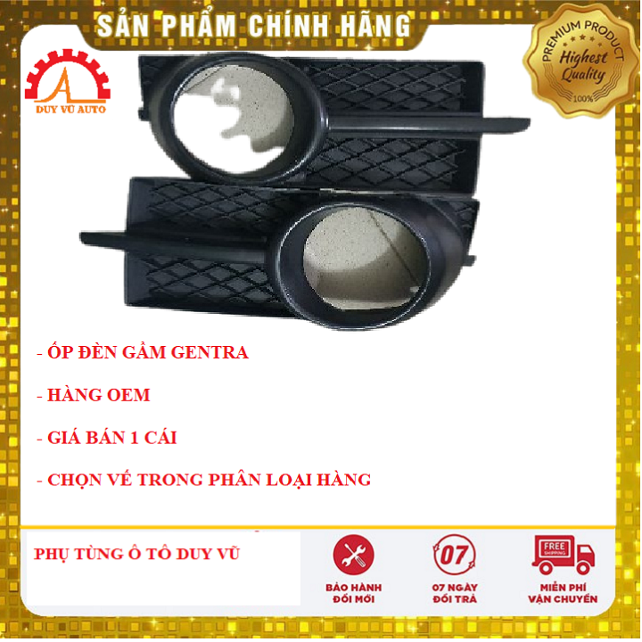 Ốp đèn gầm gentra, aveo