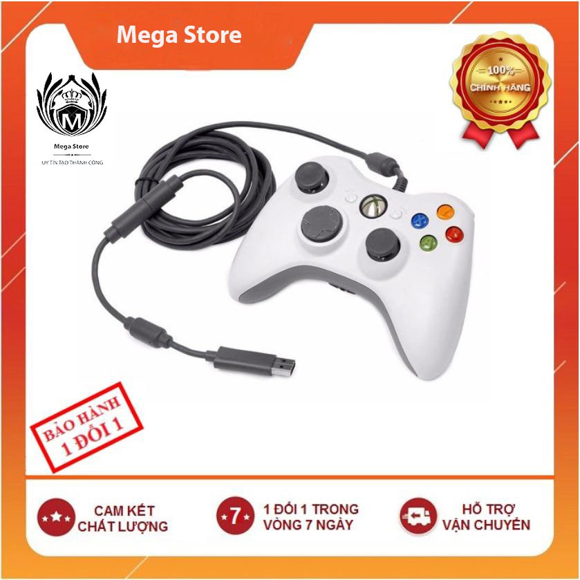 Tay Cầm Chơi Game Xbox 360 Pc Dành Cho Máy Tính - Màu Trắng