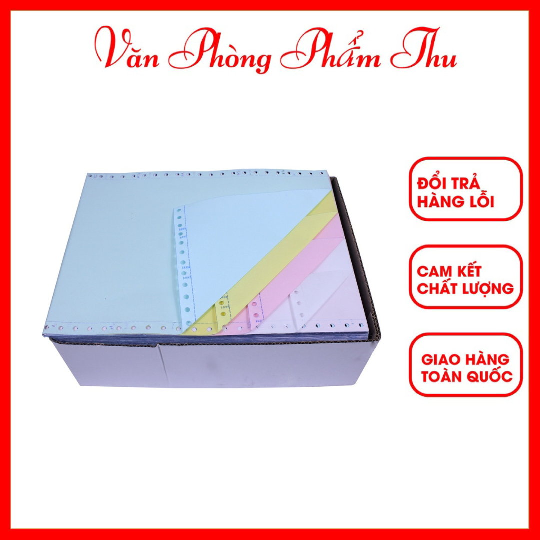 Giấy in liên tục 1-2-3 liên chia 2 - thùng 1500 tờ