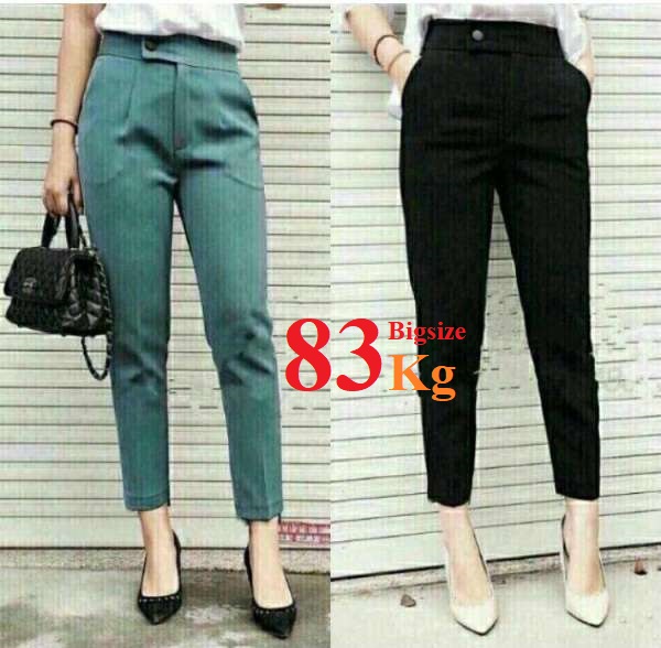  QUẦN BAGGY GẤU LỆCH CÔNG SỞ Cao Cấp Dài 84CM 9 TẤC VẢI TUYẾT MƯA NHẬT quần tây có cả Big Size 