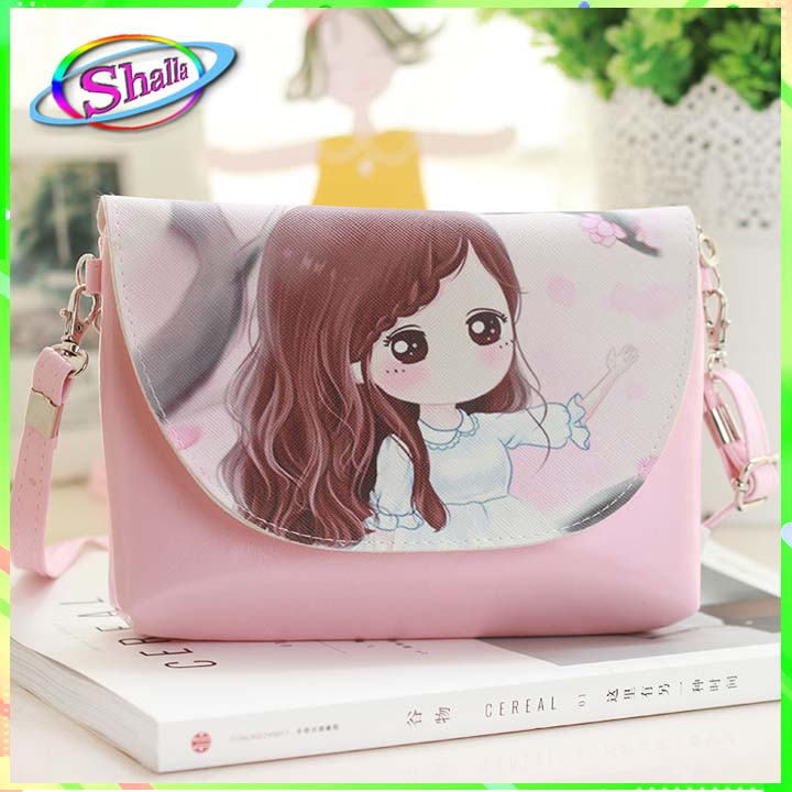 Túi đeo chéo nữ hình bé gái ngộ nghĩnh LT321 Shalla