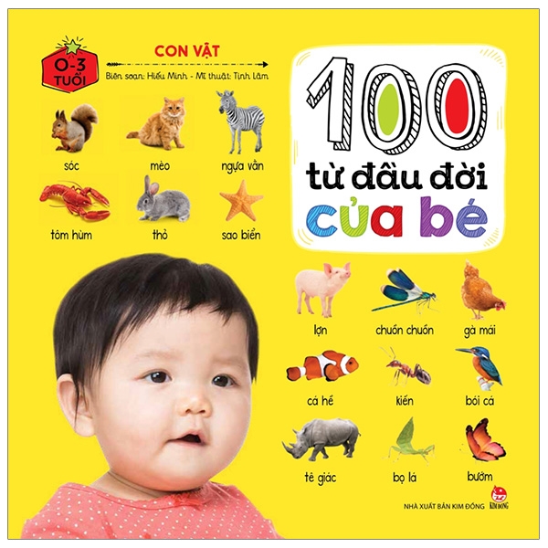 Fahasa - 100 từ đầu đời của bé: con vật