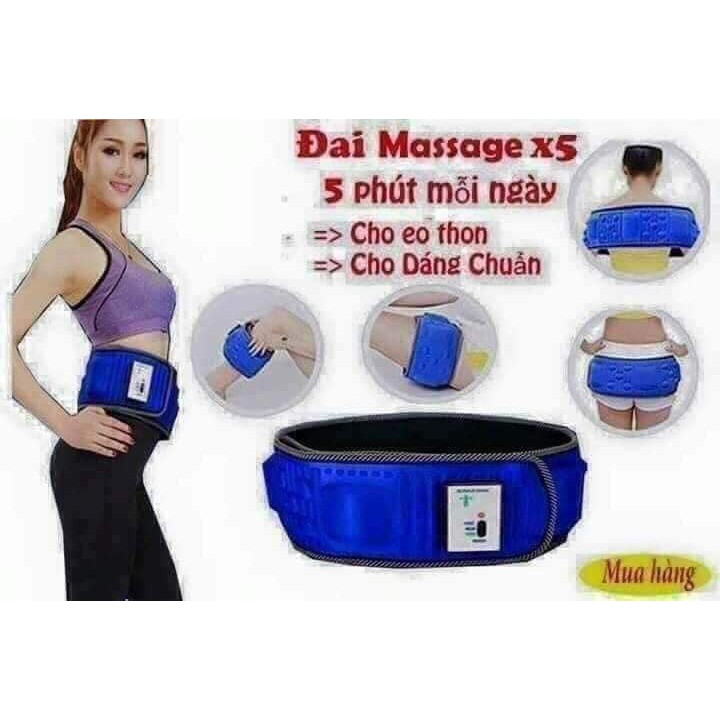 Đai Massage X5 - Máy Mát Xa Bụng, Máy Tập Cơ Bụng Cao Cấp Đánh Tan Mỡ Bụng - Đai Massage Tan Mỡ Bụng Bảo Hành 1 Đổi 1 Toàn Quốc