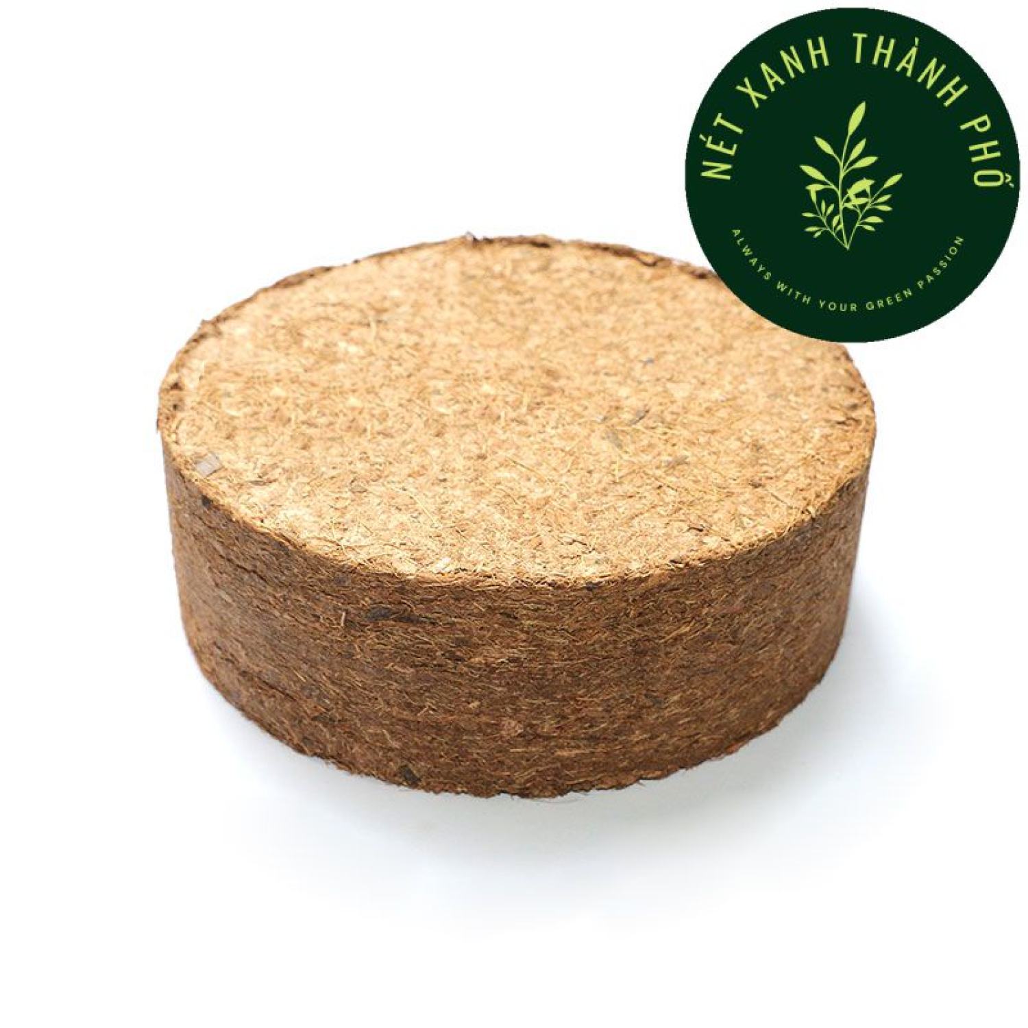Viên nén xơ dừa bánh lớn 450gr, mụn dừa ép