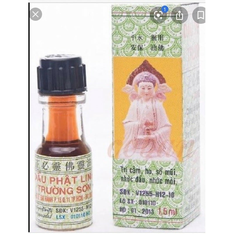 DẦU GIÓ PHẬT LINH TRƯỜNG SƠN LOẠI NHỎ ( Chai X 1,5ml )