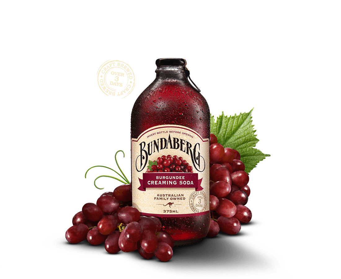 Date 04/25  Nước Ép có ga Bundaberg Burgundee Creaming Soda Úc 375ml- nho soda