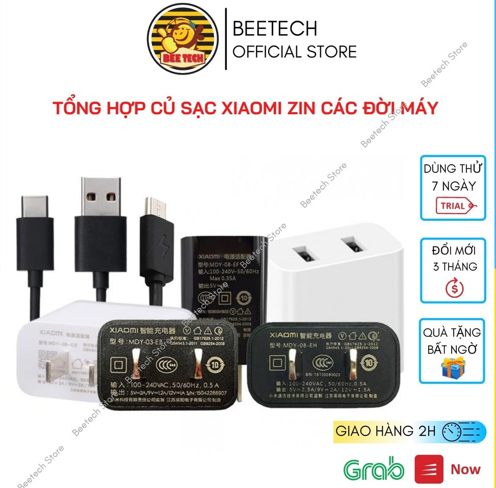 Cốc sạc, củ sạc nhanh xiaomi 10w/12w/18w/27w chính hãng - beetech