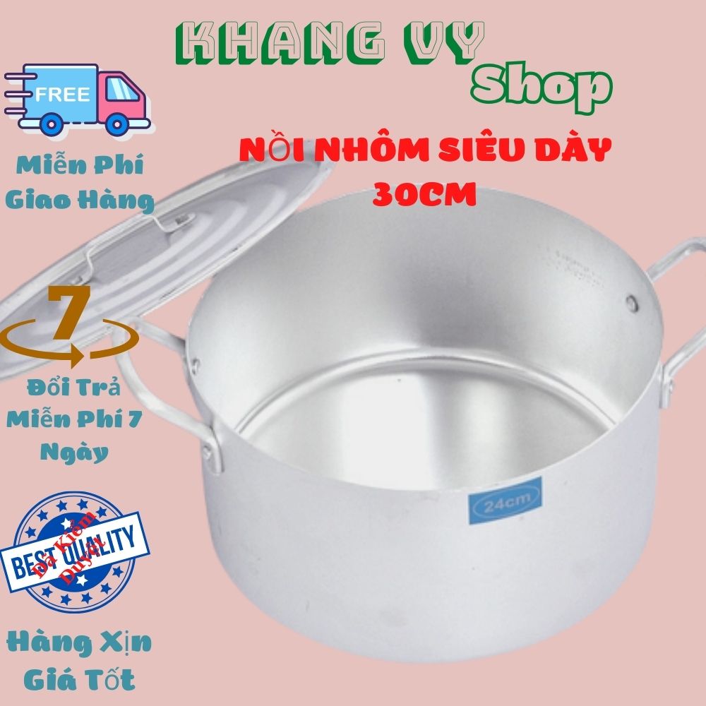 Nồi Nhôm size to chuyên luộc gà chất liệu nhôm dày sạch- Giá rẻ cho mọi nhà