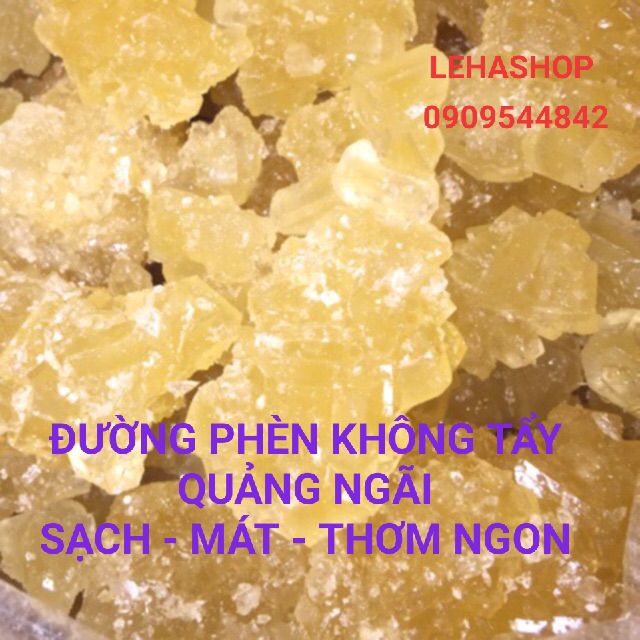 0,5kg đường phèn không tẩy Quảng Ngãi loại 1 - Đường cục to