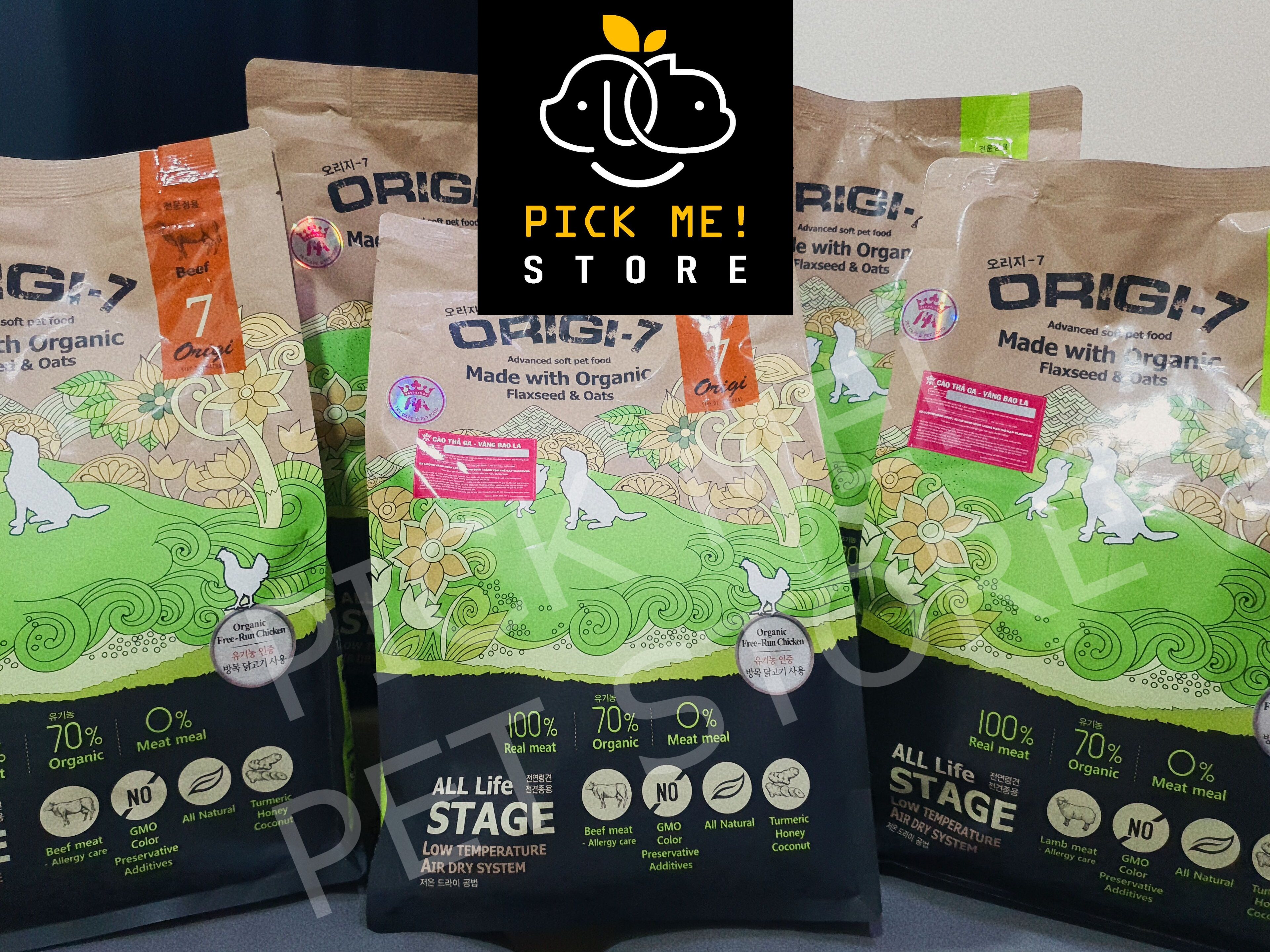 Hạt mềm hữu cơ Origi-7 Cho Chó