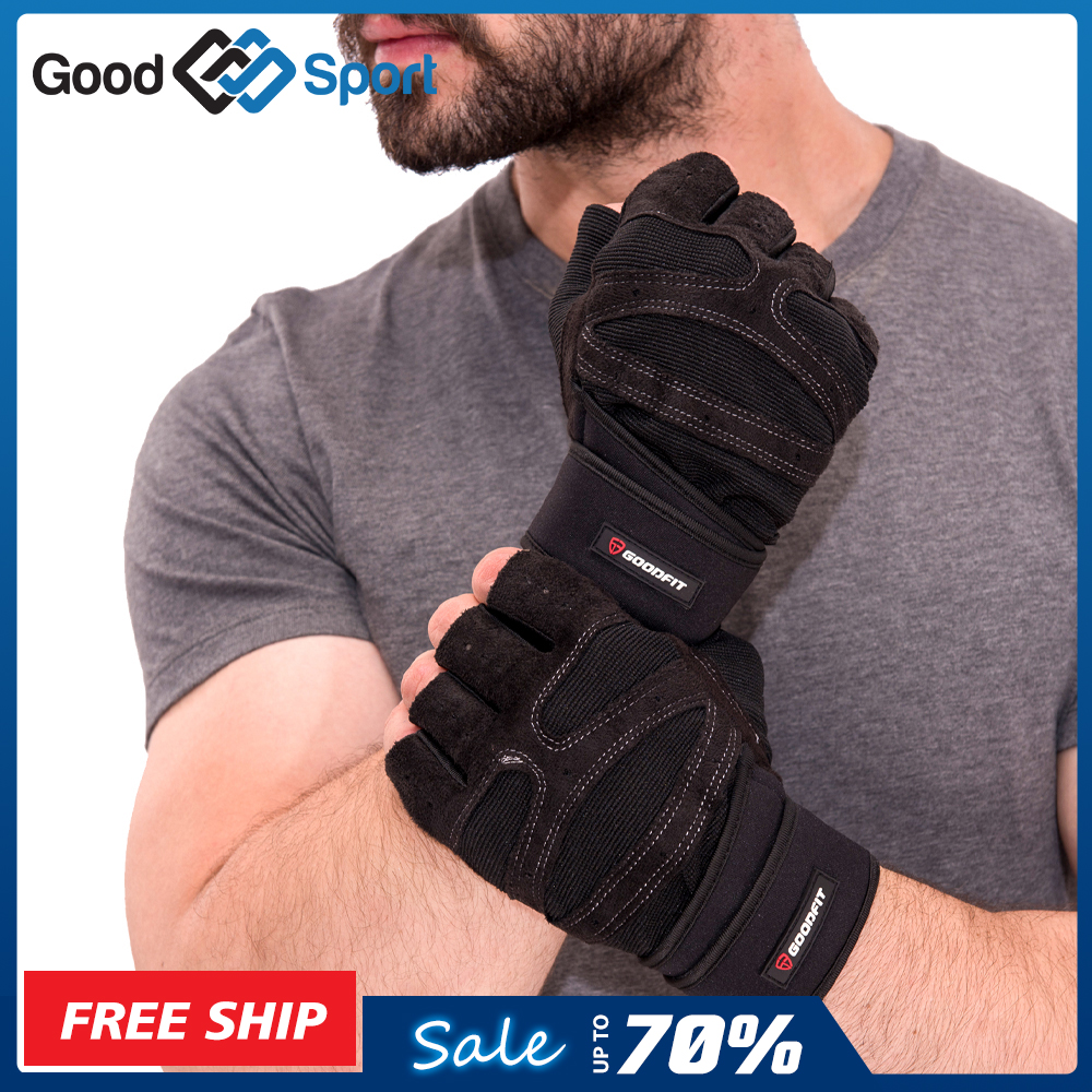 Găng tay tập gym có quấn GoodFit GF201G