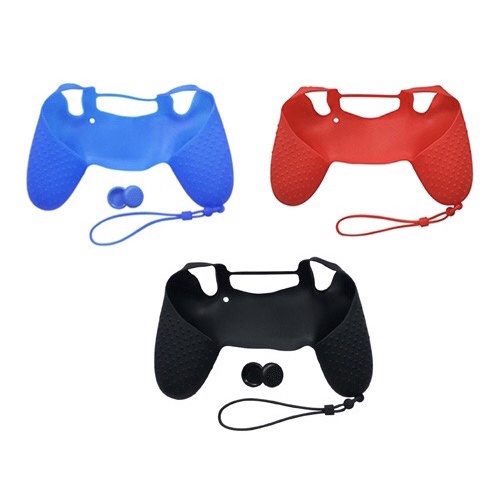 Bọc tay cầm Dualshock 4 nửa tay cầm có gai chuôi và dây đeo cho máy chơi game Sony PS4