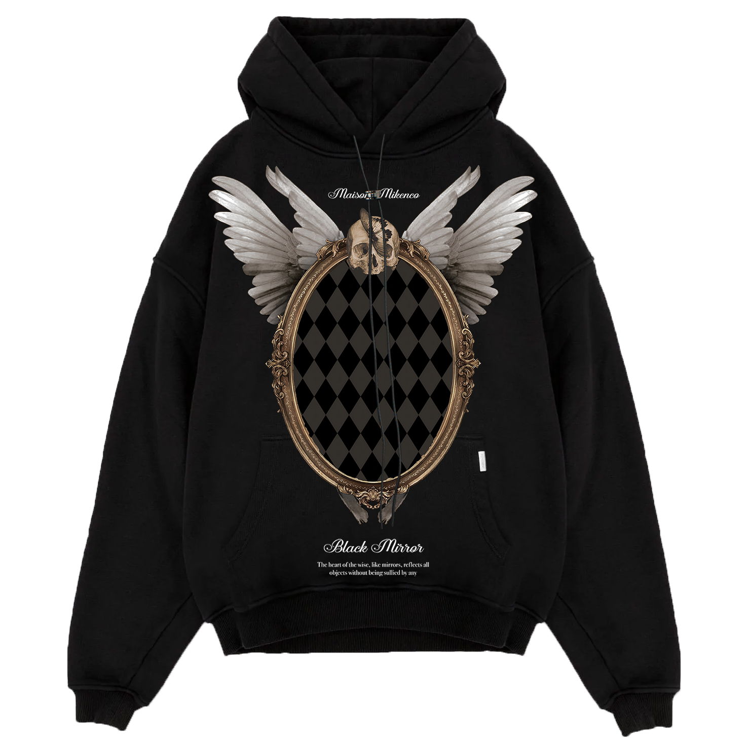 Áo nỉ nam mikenco black mirror hoodie