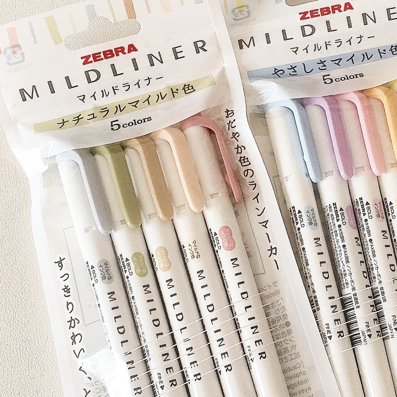 Set bút đánh dấu 2 đầu Mildliner highlighter màu pastel