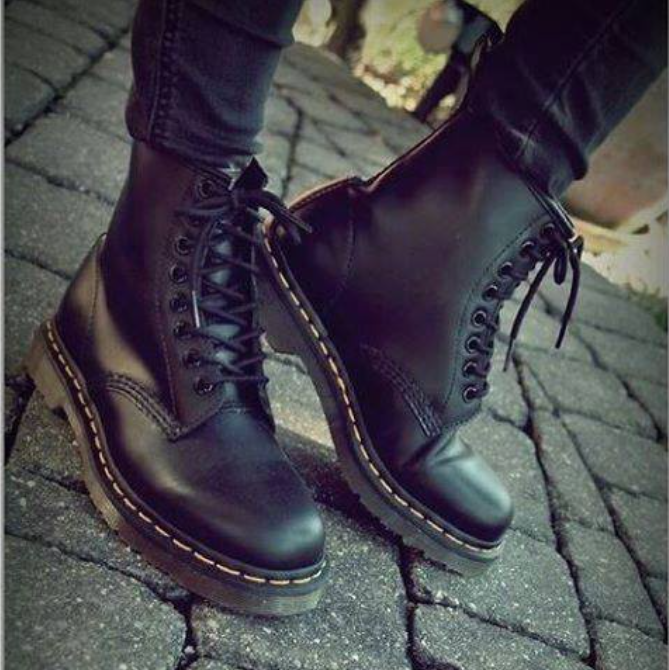 Giày boot dr marter da bò đế cao su nam, nữ