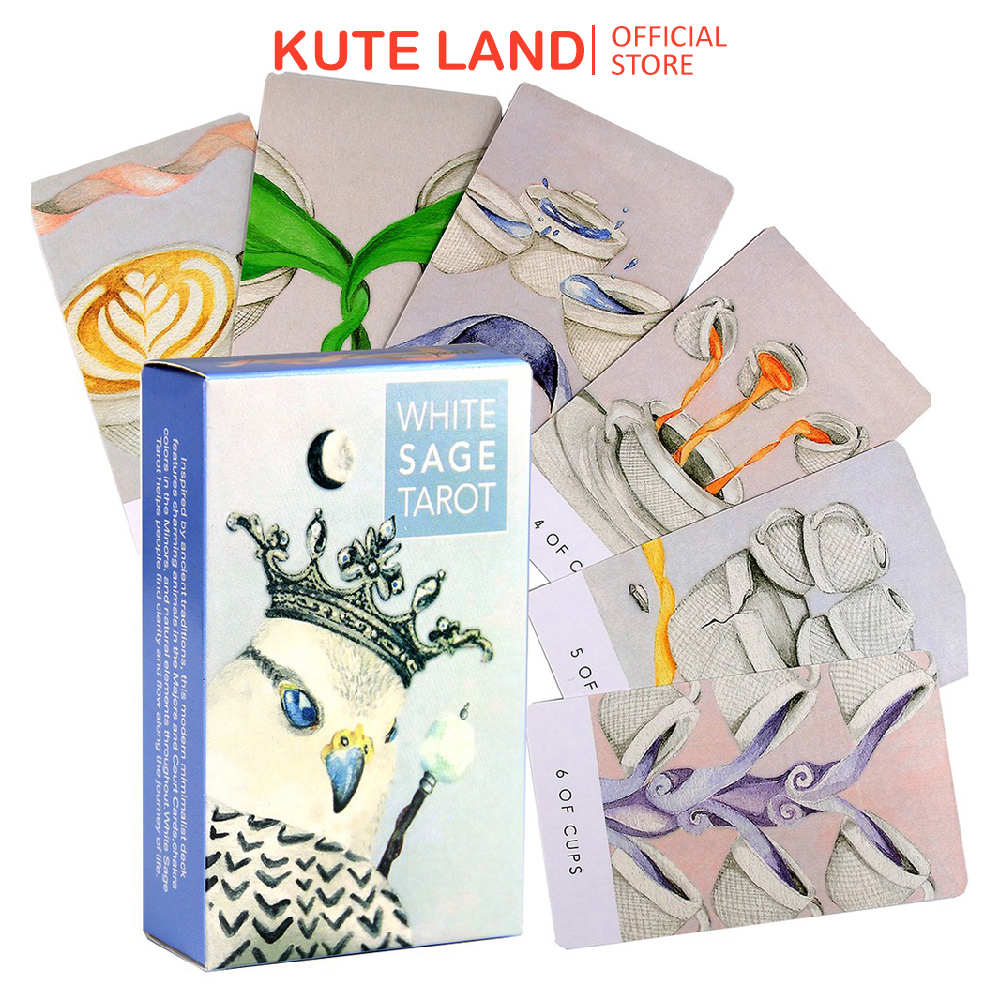 Bài Tarot White Sage Tarot 78 Lá Bài Tặng File Tiếng Anh Và Đá Thanh Tẩy
