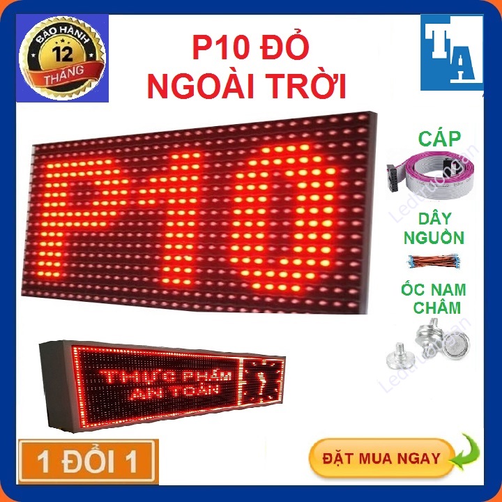 Hàng mới về, hàng loại xịn chắc chắn bền đẹp - led ma trận p10, module led ma trận p10 đỏ - 16 x 32 - led matrix đỏ làm biển led ma trận chạy chữ - led truong an