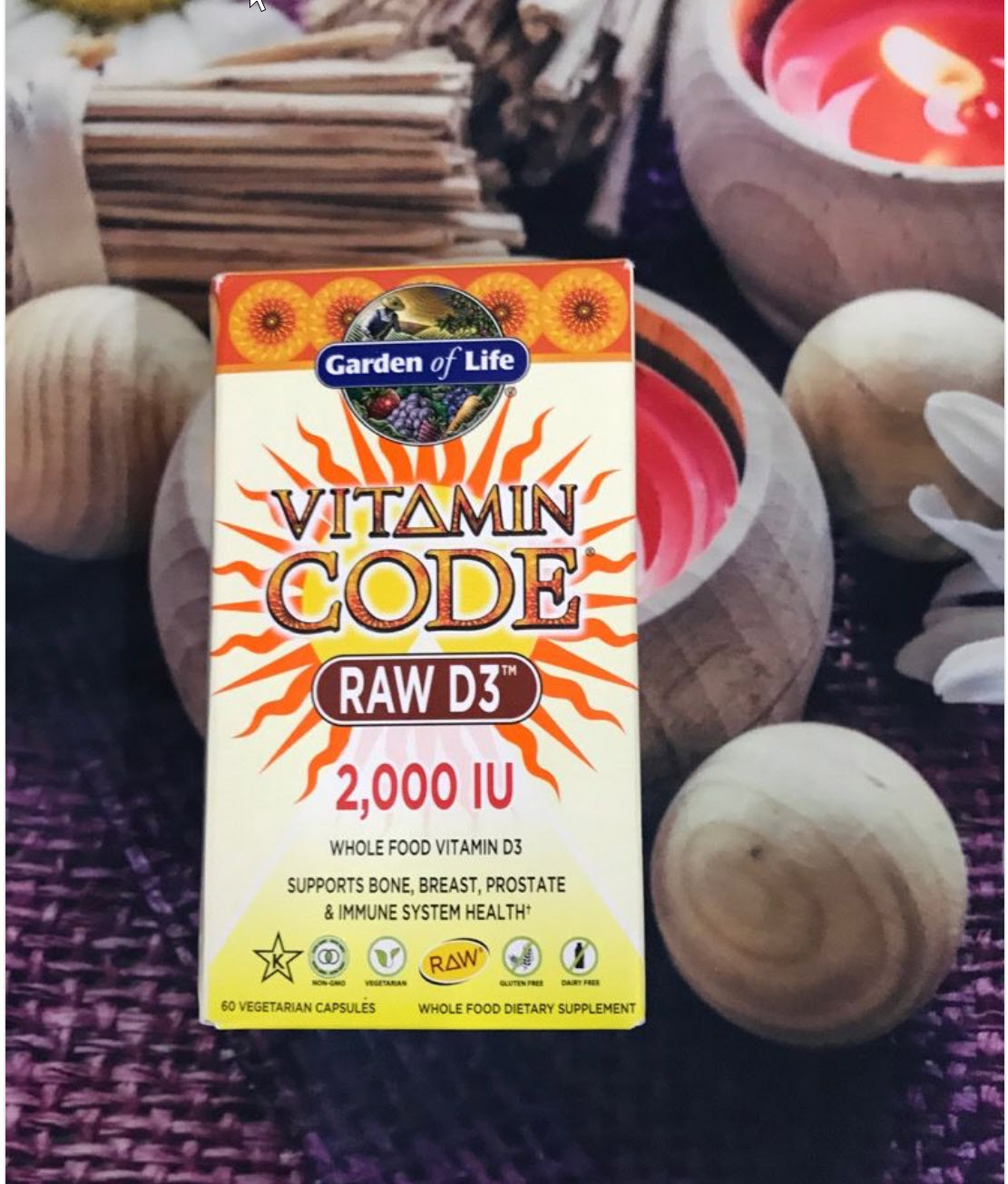 Vitamin d3 tươi vitamin code garden of life