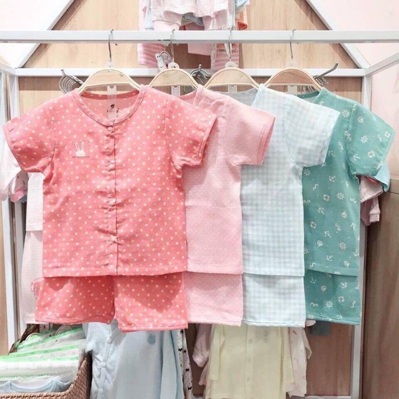 [Xả Hàng Lullaby] BỘ VẢI XÔ CÀI GIỮA CHO BÉ (Sz 6m-4y)